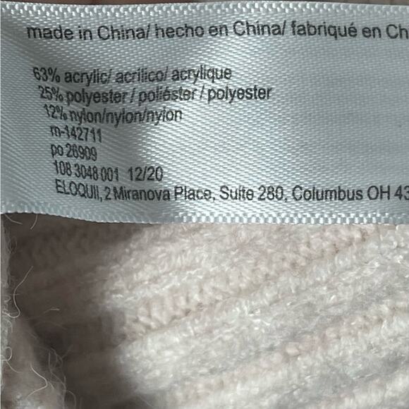 Eloquii Blush Pink Cable-Knit Sweater, Plus, Fall/Winter, Weekend, 18/20 - Picture 6 of 8